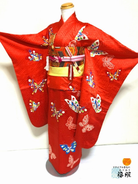 楽天市場】【中古】七五三 正絹 7〜11歳女児用 祝い着 着物 長襦袢