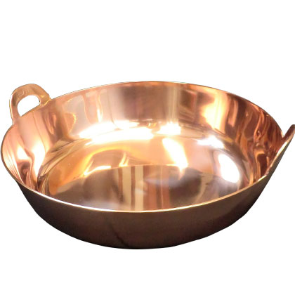 楽天市場】極厚2,3mm 純銅 天ぷら鍋 27cm 錫引き無しタイプ 内径270mm