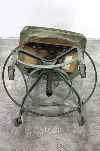 楽天市場】【中古】アンティークエンジニアチェア 回転キャスター付き