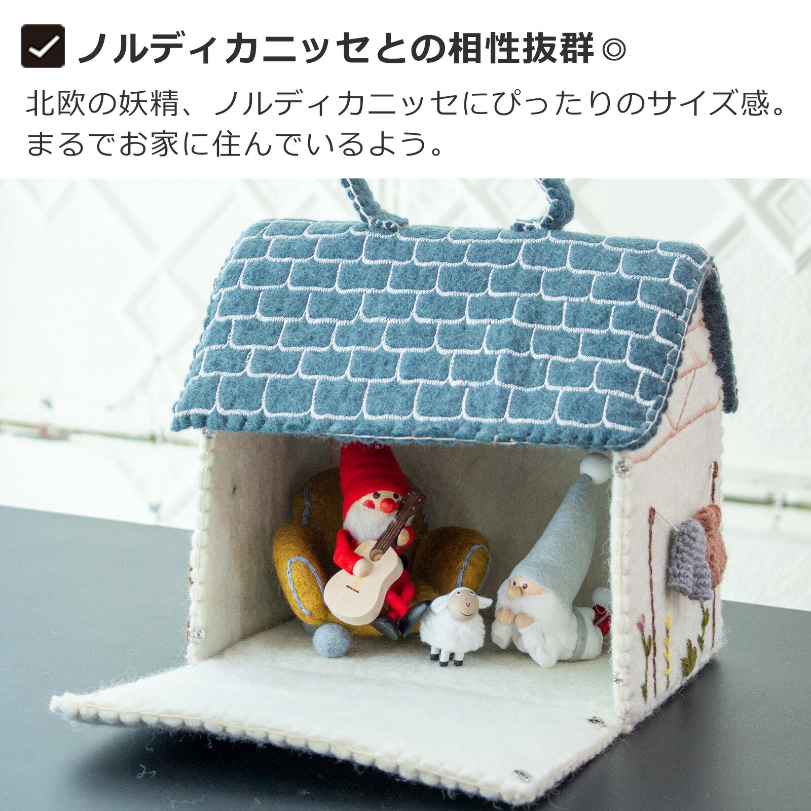 楽天市場】ミニチュア ドールハウス 青い屋根 家 ミニチュアハウス