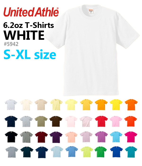 楽天市場】XS-XL【ホワイト】6.2オンス プレミアム Tシャツ