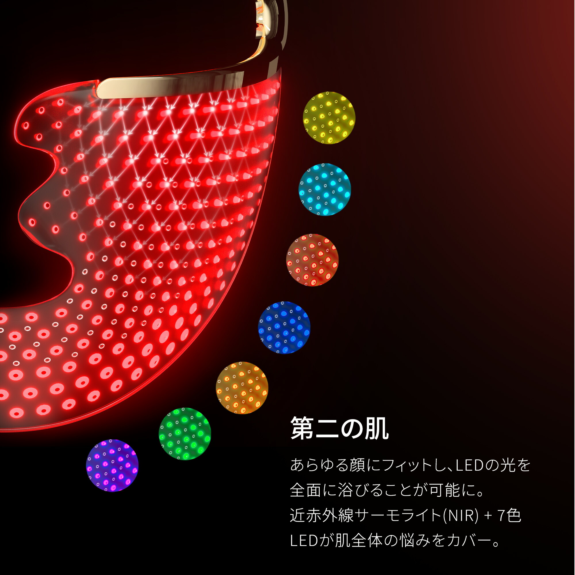 楽天市場】FAQ 202 近赤外線 LED (NIR) + 7 LED エイジングケアマスク