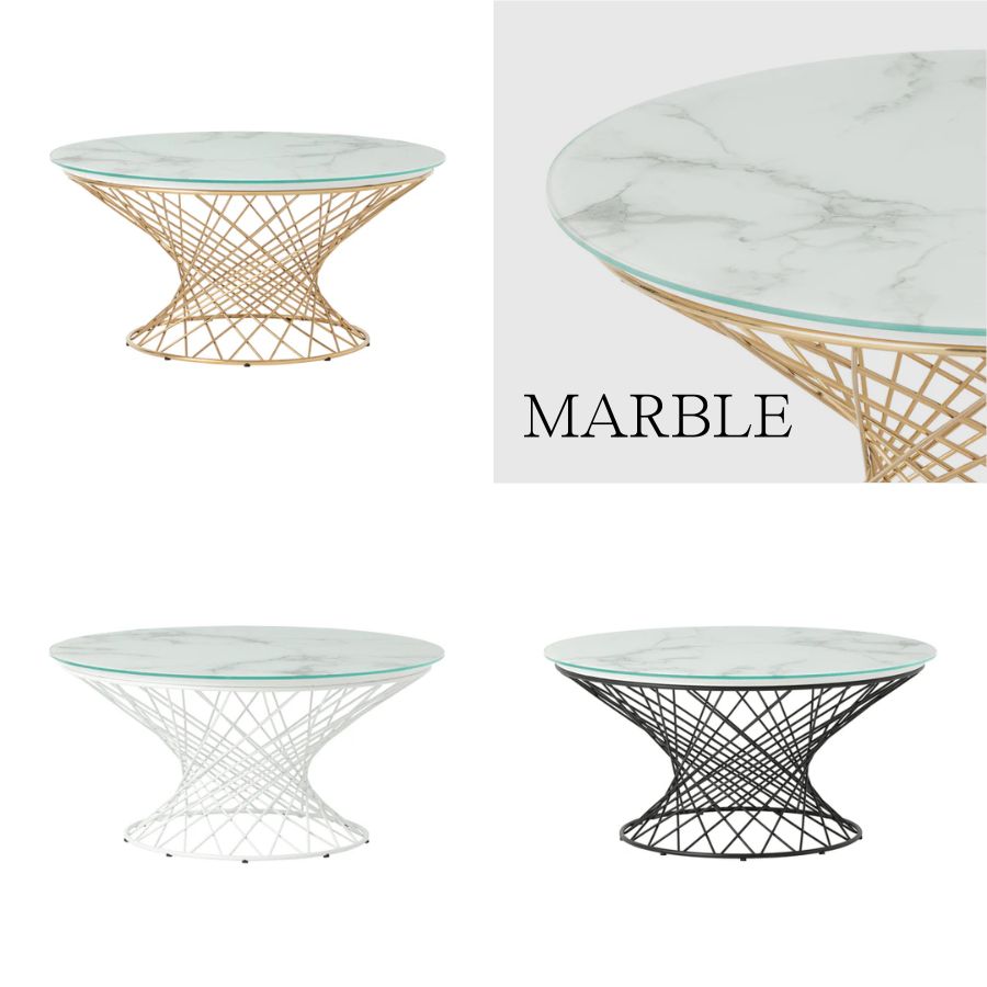 楽天市場】Francfranc フランフラン マーリア ガラステーブル 丸 ロー