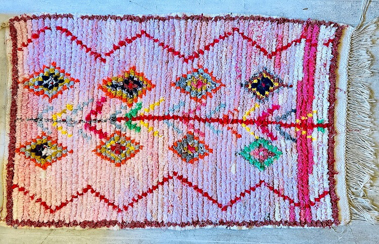 楽天市場】【S /100×60cm】モロッコ ラグ ｢ボシャルウィット012