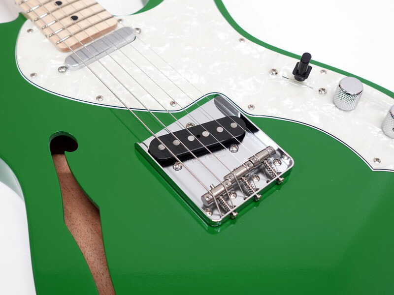 楽天市場】K.Nyui Custom Guitars KNTE Thinline Green 国産ギター