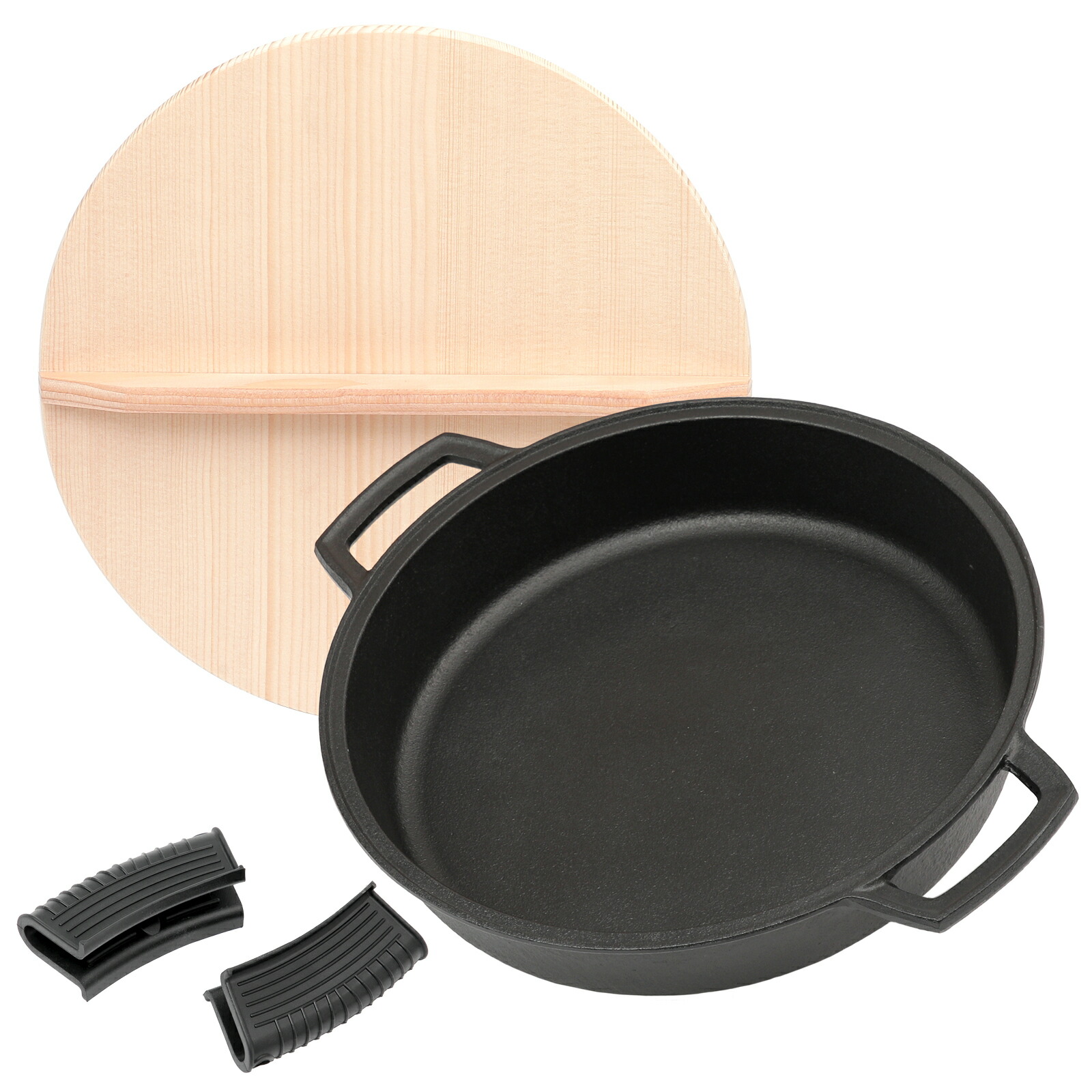 楽天市場】【特典付き】南部鉄器 浅型両手鍋 すき焼き鍋 内径25cm