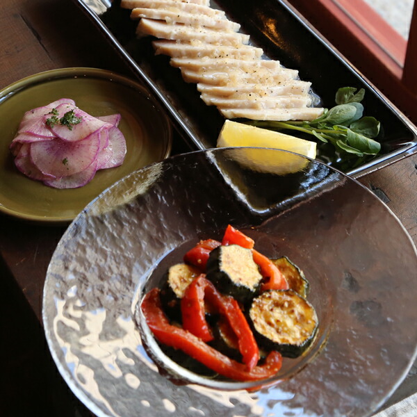 楽天市場】木村硝子店 ヒップ 7インチ カクテルプレート ガラス皿