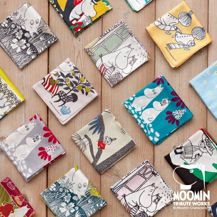 楽天市場】ムーミン ハンカチ 50×50cm ムーミントリビュートワークス