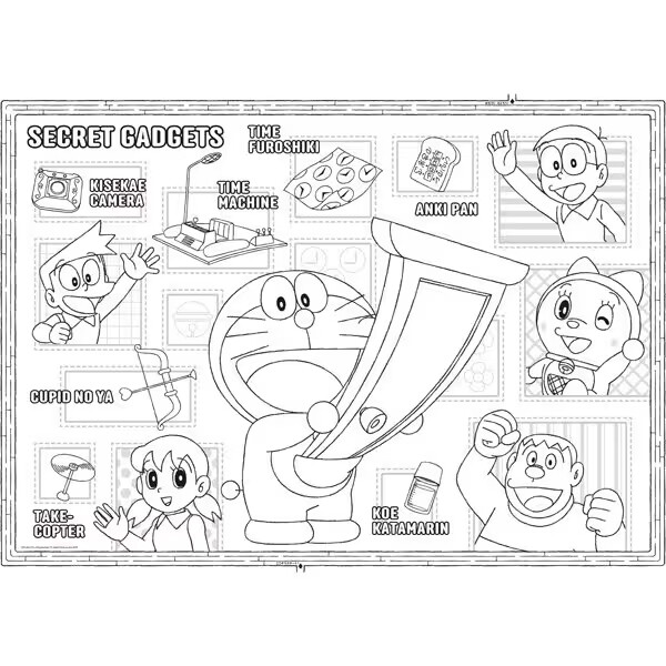 楽天市場】ドラえもん ひろがるぬりえ 広がる塗り絵 B5/B4/B3/B2 なが