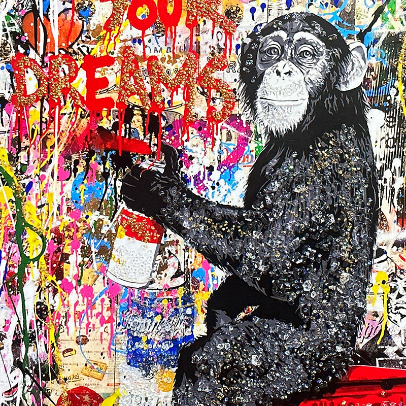 楽天市場】水晶パネル アートパネル 60×80cm ポップアート 黒フレーム