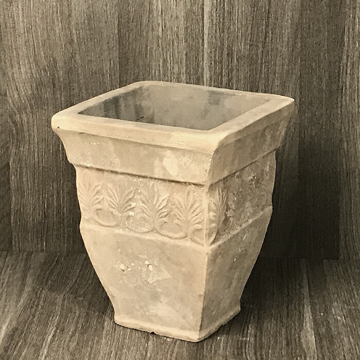 楽天市場】リーフデザイン 角型 アンティーク 素焼き鉢 テラコッタ 鉢