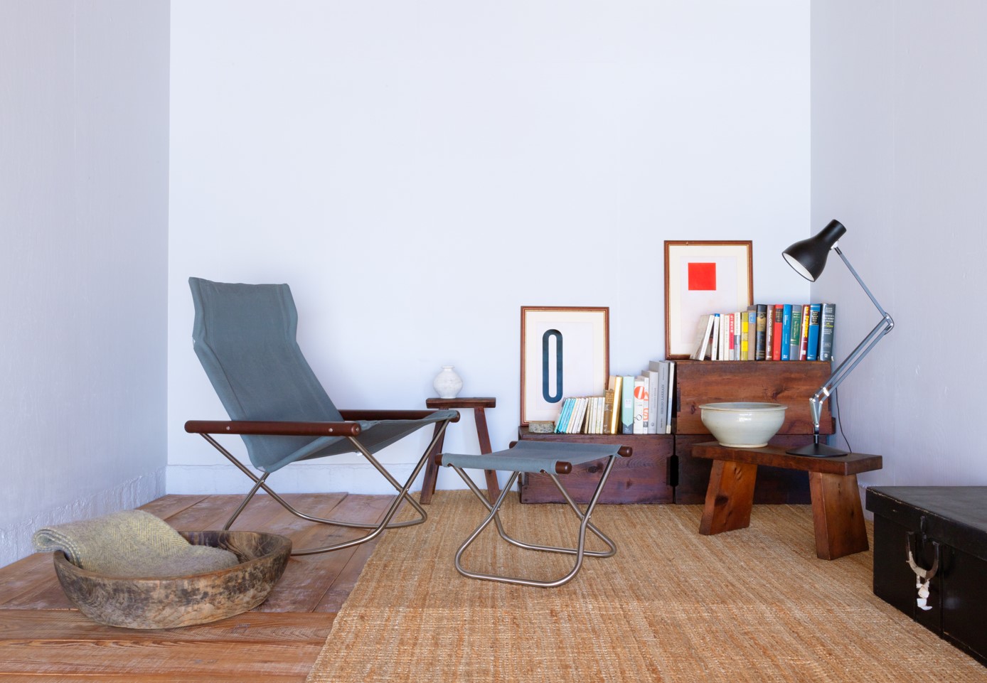 楽天市場】ニーチェアエックス ロッキング オットマンセット レンガ