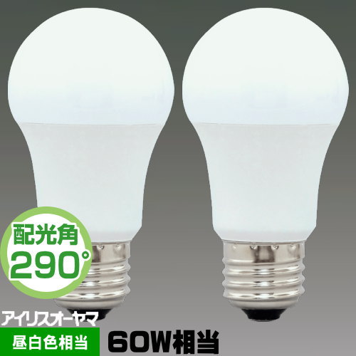 楽天市場】アイリスオーヤマ LDA7N-G/W-6T52P LED電球 一般電球形 60W