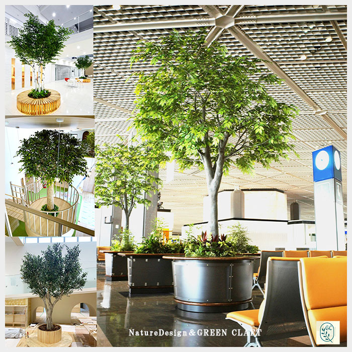 楽天市場】フェイクグリーン大型 マウンテンアッシュトリプル1.5m 鉢