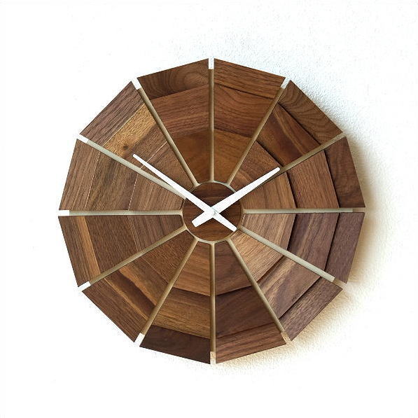 楽天市場】掛け時計 壁掛け時計 木製 おしゃれ 天然木 無垢 日本製