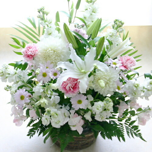 楽天市場】【送料無料 即日発送】大輪 白百合 お供え花(フラワー