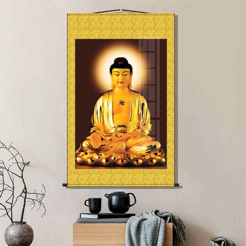 楽天市場】掛け軸 南無阿弥陀仏 肖像 仏像 大仏 仏陀 釈迦 聖者 自宅