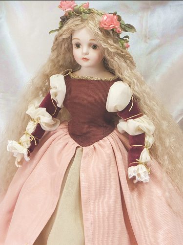 楽天市場】若月まり子 ビスクドール「眠り姫」（ドールスタンド付