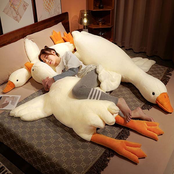 楽天市場】抱き枕 ぬいぐるみ 特大 ガチョウ アヒル 巨大 2m 1.6m