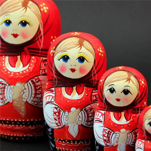 楽天市場】マトリョーシカ ロシア人形 木製 7体セット 伝統工芸品