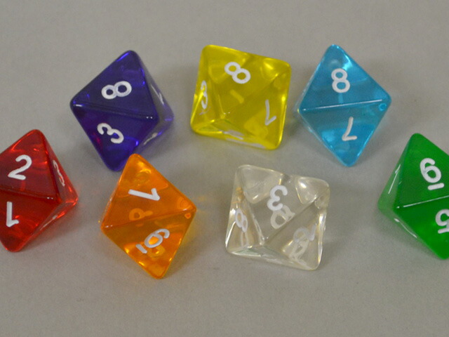楽天市場】8面クリアダイス : EDA GARAGE
