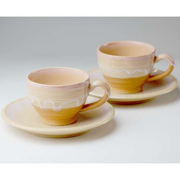 楽天市場】萩の雫 珈琲 ペア 化粧箱付 萩焼 はぎやき { カップ