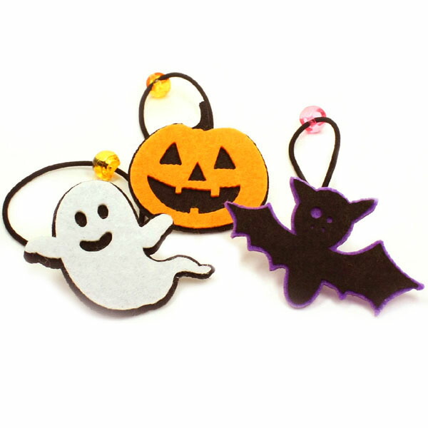 楽天市場】ヘアゴム ハロウィン フェルトキッズポニー / ジャック