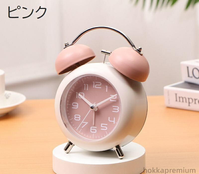 楽天市場】【送料無料】目覚まし時計 置き時計 アナログ 電池式 ライト