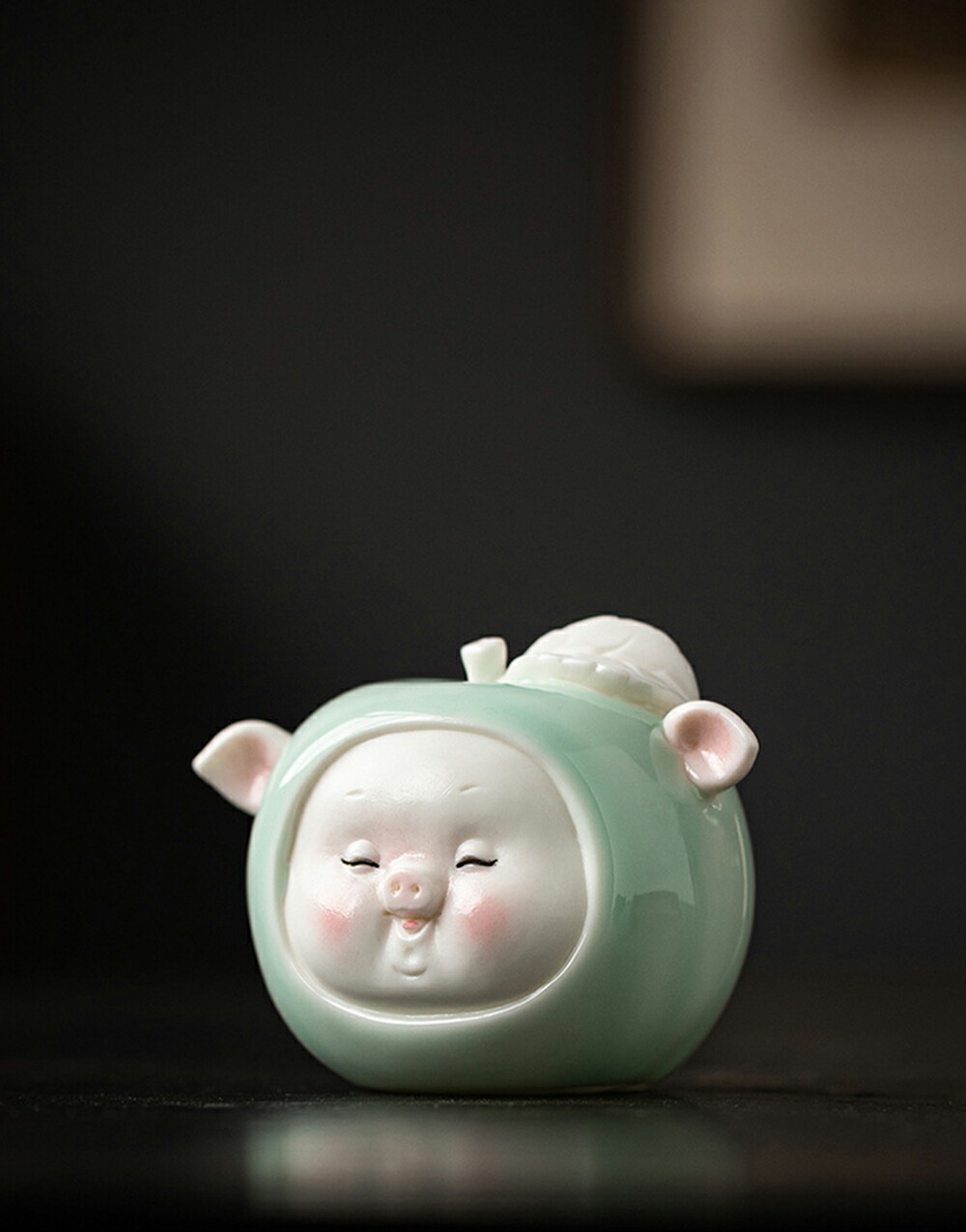 楽天市場】IwaiLoft リンゴ ぶた オブジェ かわいい インテリア 縁起物