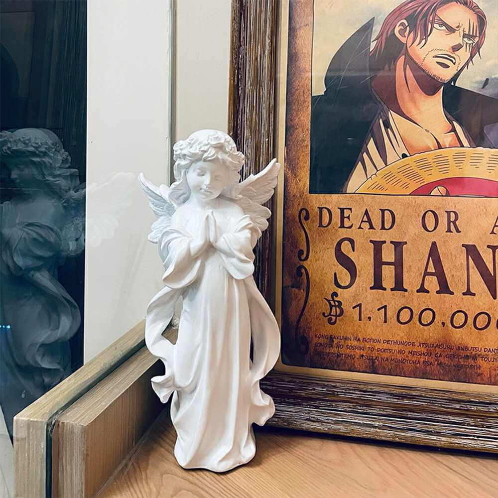 楽天市場】2点以上送無 Angle エンジェル 天使像 ホワイト 白 オブジェ