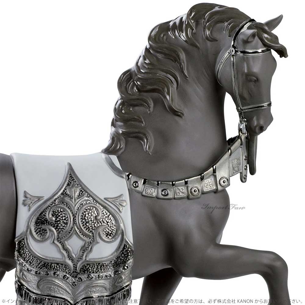 楽天市場】リヤドロ 威風堂々 馬 リデコ シルバー 置物 01007168
