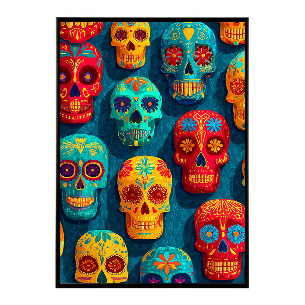 楽天市場】メキシカンスカル ポスターの通販