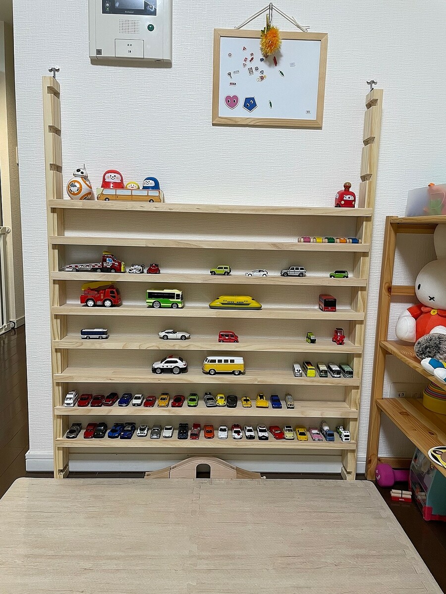 楽天市場】パイン棚柱 (約)厚27 x 幅60x 長さ 570ミリ 【※1本】 棚板の