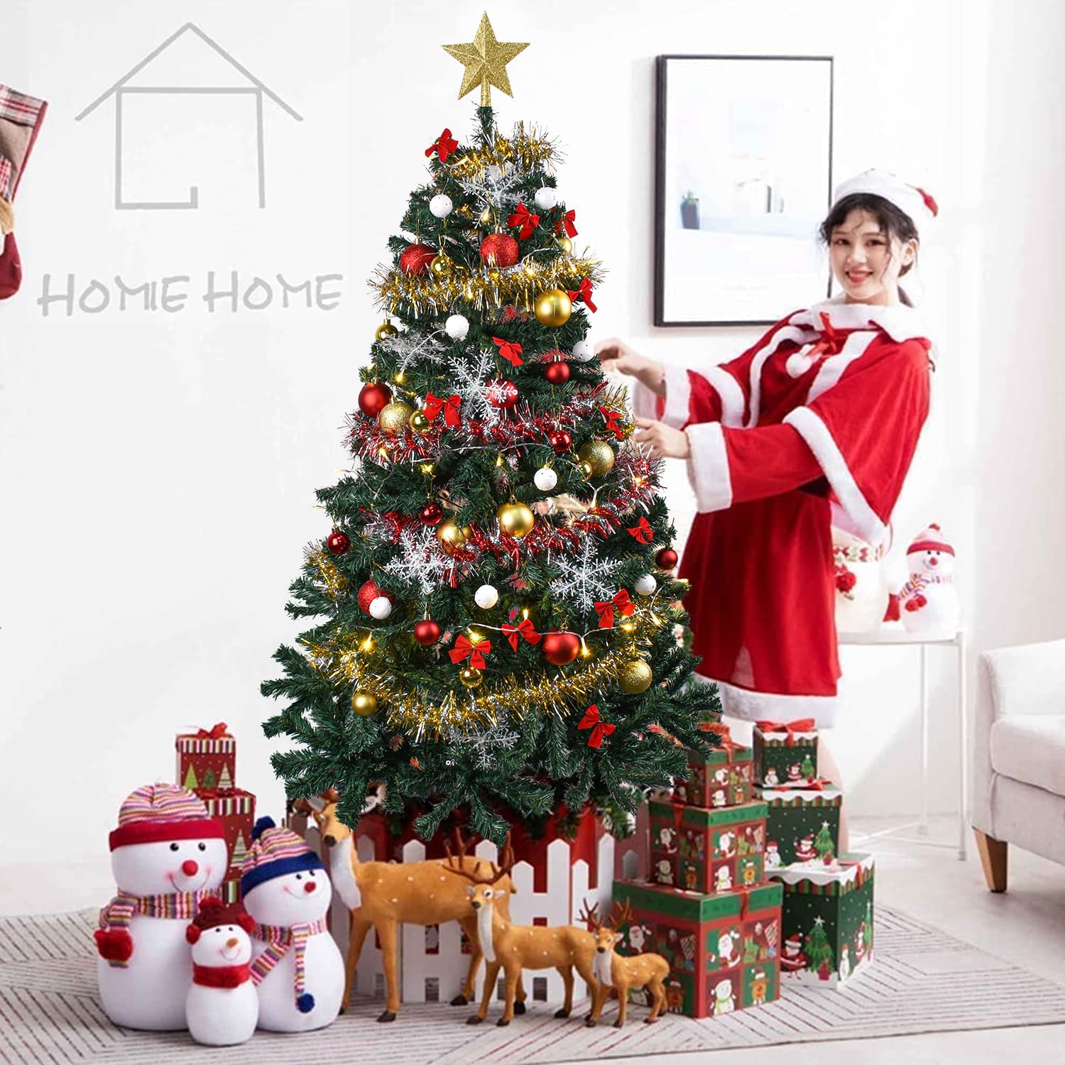 楽天市場】クリスマスツリー 150cm LEDライト 40球 全長4m おしゃれ