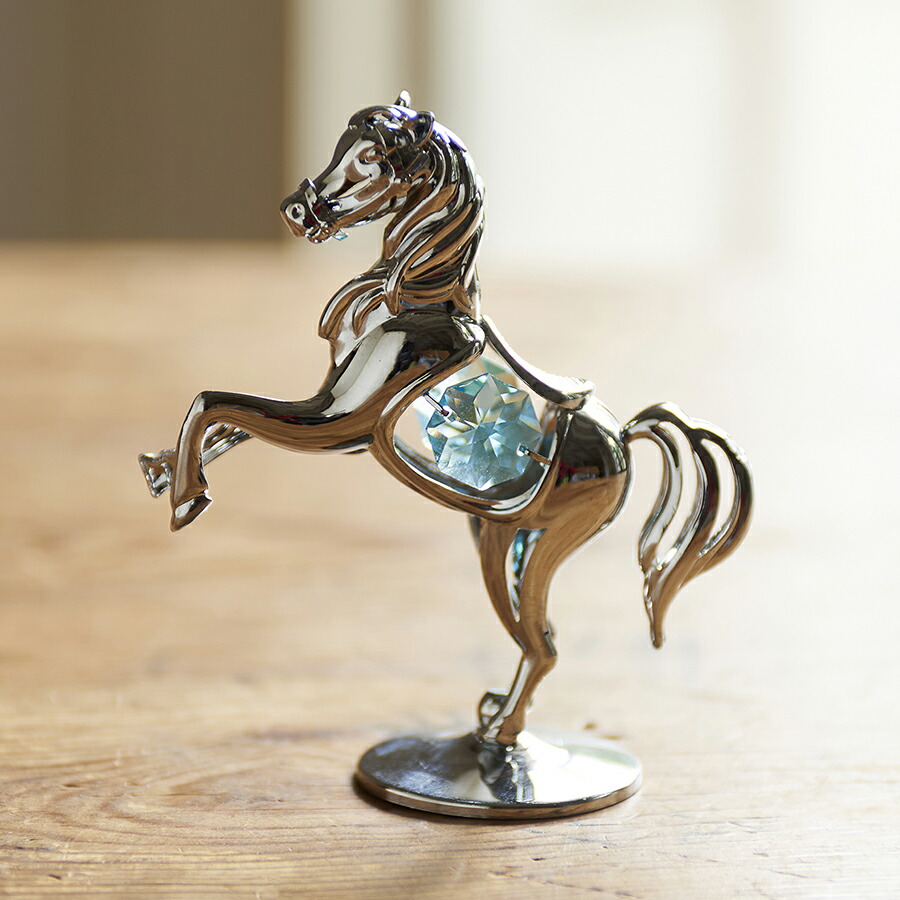 楽天市場】ホース オブジェ 置物 馬 午 キラキラ 開運 幸運 縁起物