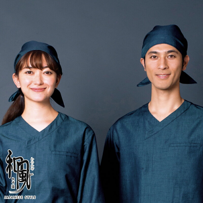 楽天市場】飲食店ユニフォーム バンダナキャップ [男女兼用] 48323 和