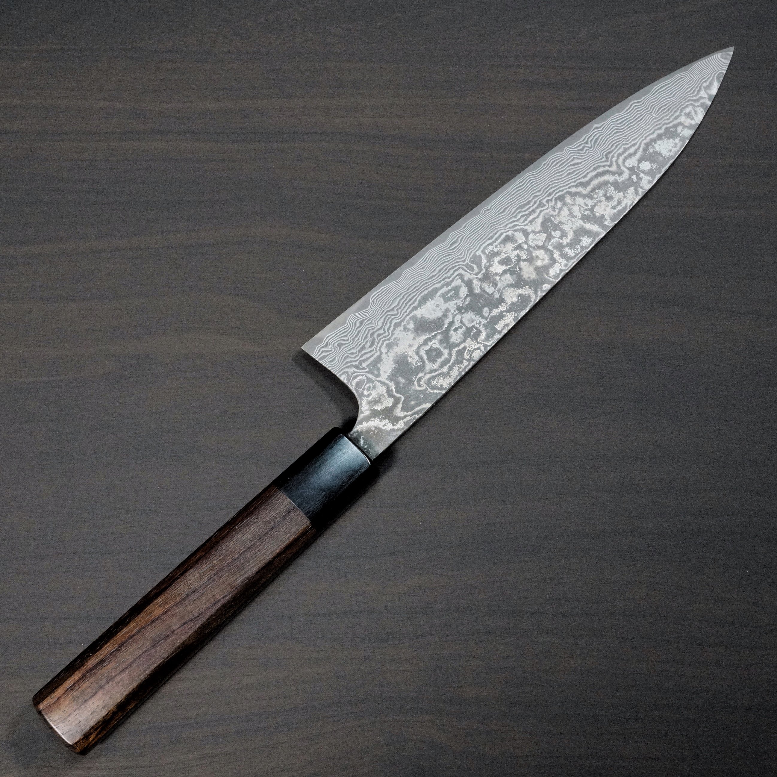 楽天市場】包丁 牛刀 210mm 佐治打刃物 ダマスカス 粉末ハイス