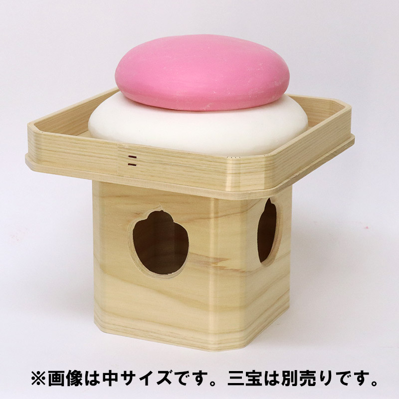 楽天市場】樹脂製お鏡餅 「大サイズ 三升重ね 紅白」 キャップ付き