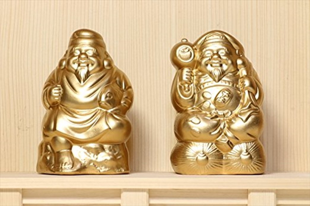 楽天市場】神棚 神具 グッズ 恵比寿 大黒 陶器 4寸 一対 高さ13.3×幅