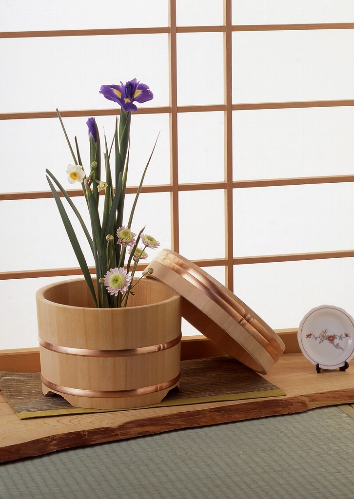 楽天市場】【送料無料】江戸びつ 8寸 (しゃもじ付) | 日本製 木製 木製