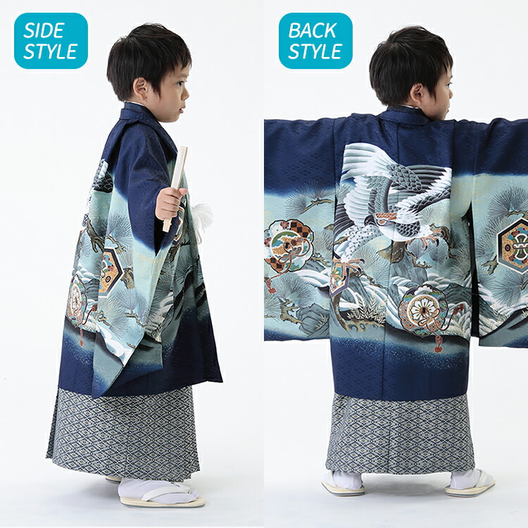 楽天市場】【レンタル】七五三 着物 5歳 羽織袴セット 男の子 15点フル