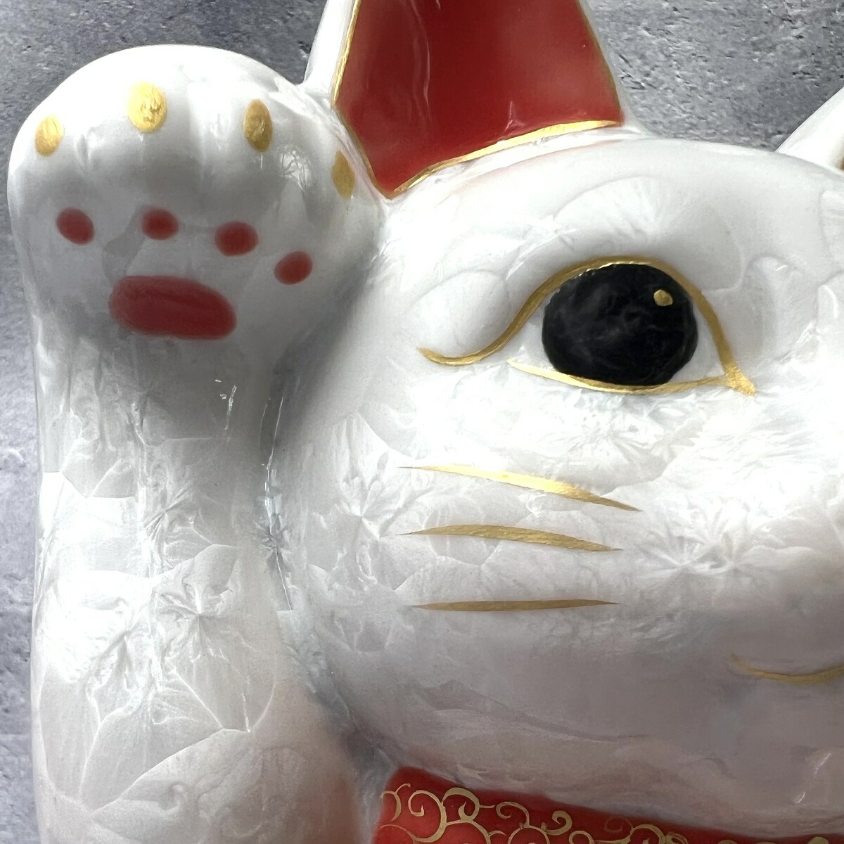 楽天市場】京焼 清水焼 陶あん 花結晶 招き猫(大サイズ） 桃白 招福