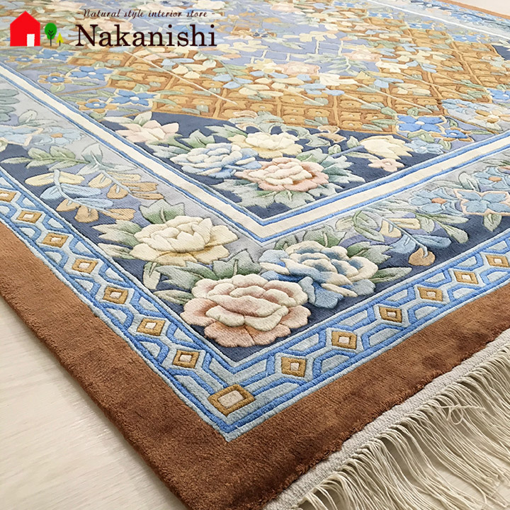 楽天市場】【中国段通 シルク 約3畳用】「一竹星」絨毯(じゅうたん