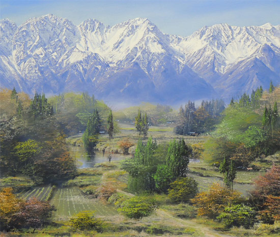 楽天市場】絵画 油絵 穂高 （佐田光） 送料無料 【海・山】【肉筆