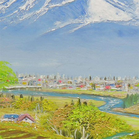 楽天市場】絵画 油絵 常念岳山麓（1） 送料無料 【日本の風景】【海