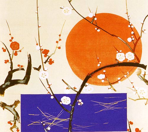 楽天市場】鈴木其一 掛け軸 歳首の図 送料無料 【掛軸】【一間床・半間