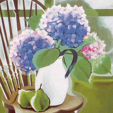 楽天市場】山口蓬春 絵画 榻上の花 送料無料 【複製】【美術印刷