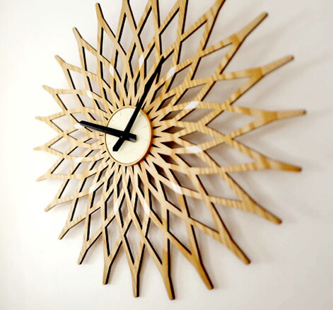 楽天市場】モダンミッドセンチュリーデザインクロック壁掛け時計日付け