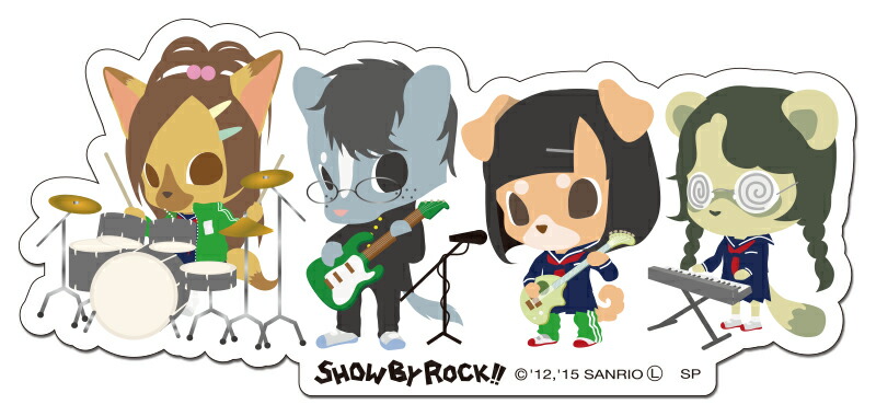楽天市場】SHOW BY ROCK!!【ステッカー】(ウワサノペタルズ)ショウバイ
