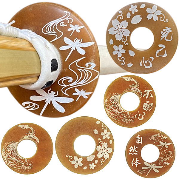 楽天市場】剣道 革鍔 オリジナルレーザー彫り 革鍔4mm厚～9mm厚文字